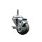 Service Caster 3'' Gray Polyurethane Wheel Swivel 7/16'' Grip Ring Stem Caster with Brake SCC-GR20S314-PPUB-TLB-716138 - alternate 1